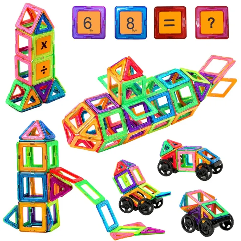 Magnetic blocks set STEM magnetic blocks